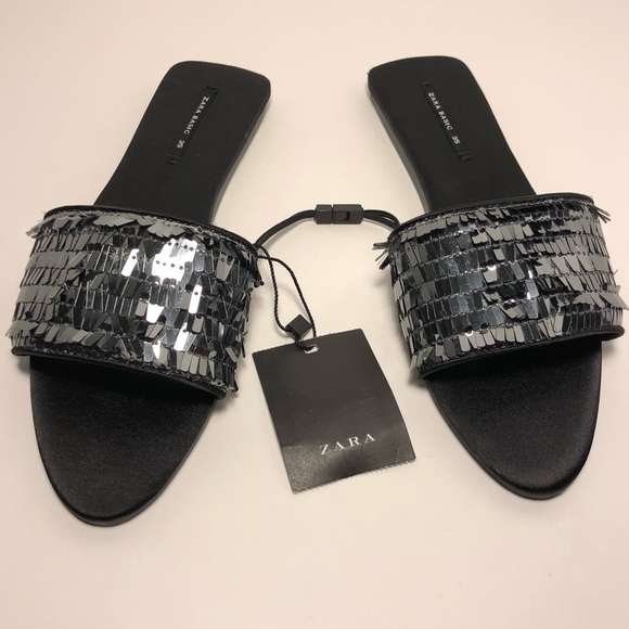 Zara Sequin Sandals - Picture 1 of 6
